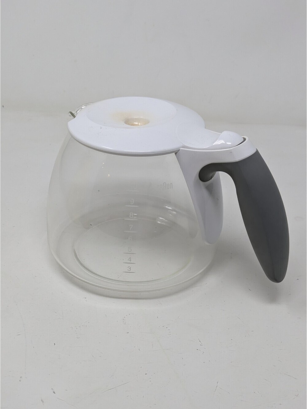 Braun KFK500 Glass 10 cup Carafe Pot for KF510, KF520, KF540, KF560 WHITE